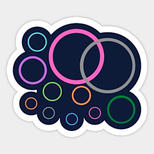 Circle texture Sticker